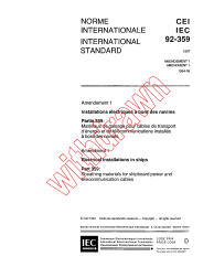 IEC 60092-359:1987/AMD1:1994