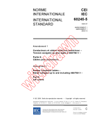 IEC 60245-5:1994/AMD1:2003