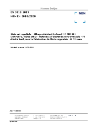 NBN EN 3018:2020
