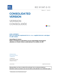 IEC 61347-2-13:2014+AMD1:2016 Consolidated