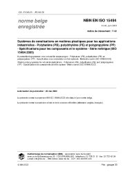 NBN EN ISO 15494:2003