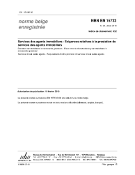 NBN EN 15733:2010