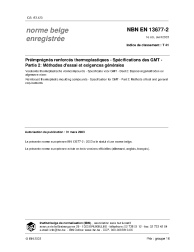 NBN EN 13677-2:2003