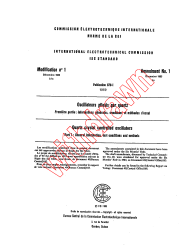 IEC 60679-1:1980/AMD1:1985