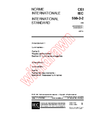 IEC 60598-2-2:1996/AMD1:1997