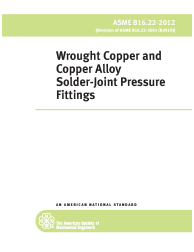 ASME B16.22-2012