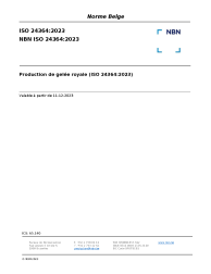 NBN ISO 24364:2023