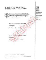 IEC 60598-1:1986/AMD1:1988