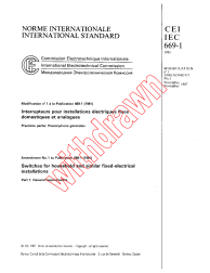 IEC 60669-1:1981/AMD1:1987