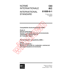 IEC 61000-6-1:1997