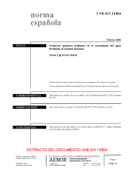 UNE-EN 12904:2006 (R2009)