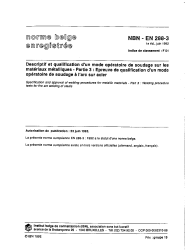NBN EN 288-3:1992