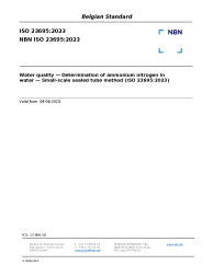 NBN ISO 23695:2023
