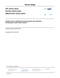 NBN EN ISO 24161:2024