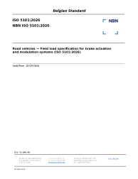 NBN ISO 5101:2026