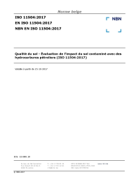 NBN EN ISO 11504:2017