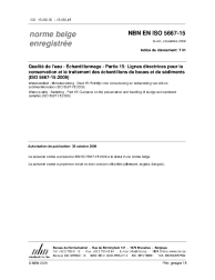 NBN EN ISO 5667-15:2009