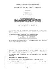 IEC 60601-2-2:2017/AMD1:2023/ISH1:2025