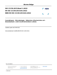NBN EN ISO 21150:2015/A1:2022