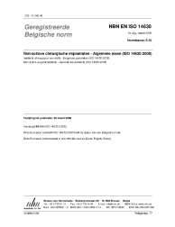 NBN EN ISO 14630:2008