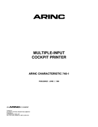 ARINC Characteristic 740-1:1988