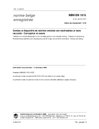 NBN EN 1615:2001