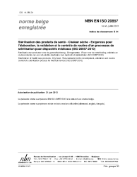 NBN EN ISO 20857:2013