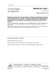NBN EN ISO 19901-7:2013