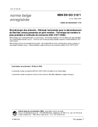 NBN EN ISO 21871:2006