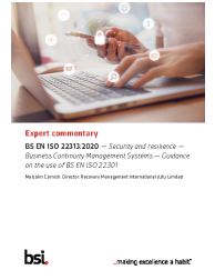 BS EN ISO 22313:2020 ExComm