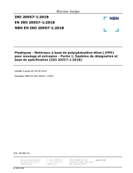 NBN EN ISO 20557-1:2018