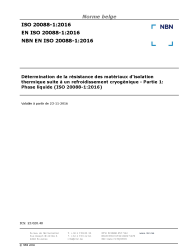 NBN EN ISO 20088-1:2016