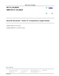 NBN EN 71-14:2019