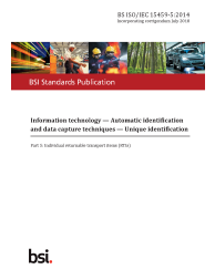 BS ISO/IEC 15459-5:2014