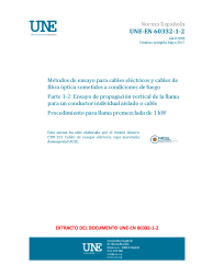 UNE-EN 60332-1-2:2005