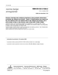 NBN EN ISO 21068-2:2008