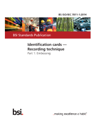 BS ISO/IEC 7811-1:2014