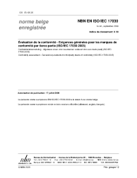 NBN EN ISO/IEC 17030:2009