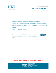 UNE-EN ISO 14644-15:2018