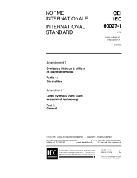 IEC 60027-1:1992/AMD1:1997