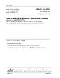 NBN EN ISO 8033:2006