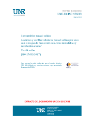 UNE-EN ISO 17633:2018