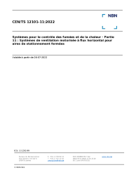 CEN/TS 12101-11:2022