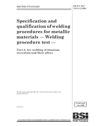 BS EN ISO 15614-5:2004