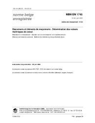 NBN EN 1745:2002