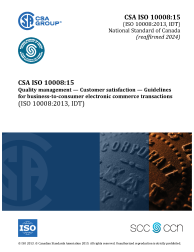 CSA ISO 10008:15 (R2024)