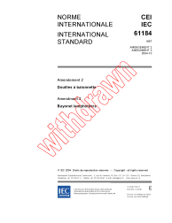 IEC 61184:1997/AMD2:2004