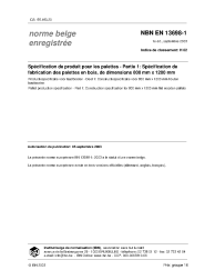 NBN EN 13698-1:2003