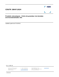 CEN/TR 18047:2024