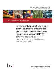 PD CEN ISO/TS 18234-2:2013